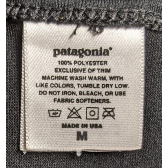 Women's Black PATAGONIA Poly/Spandex Sleeveless Round Neck Active Top M - Picture 6 of 6